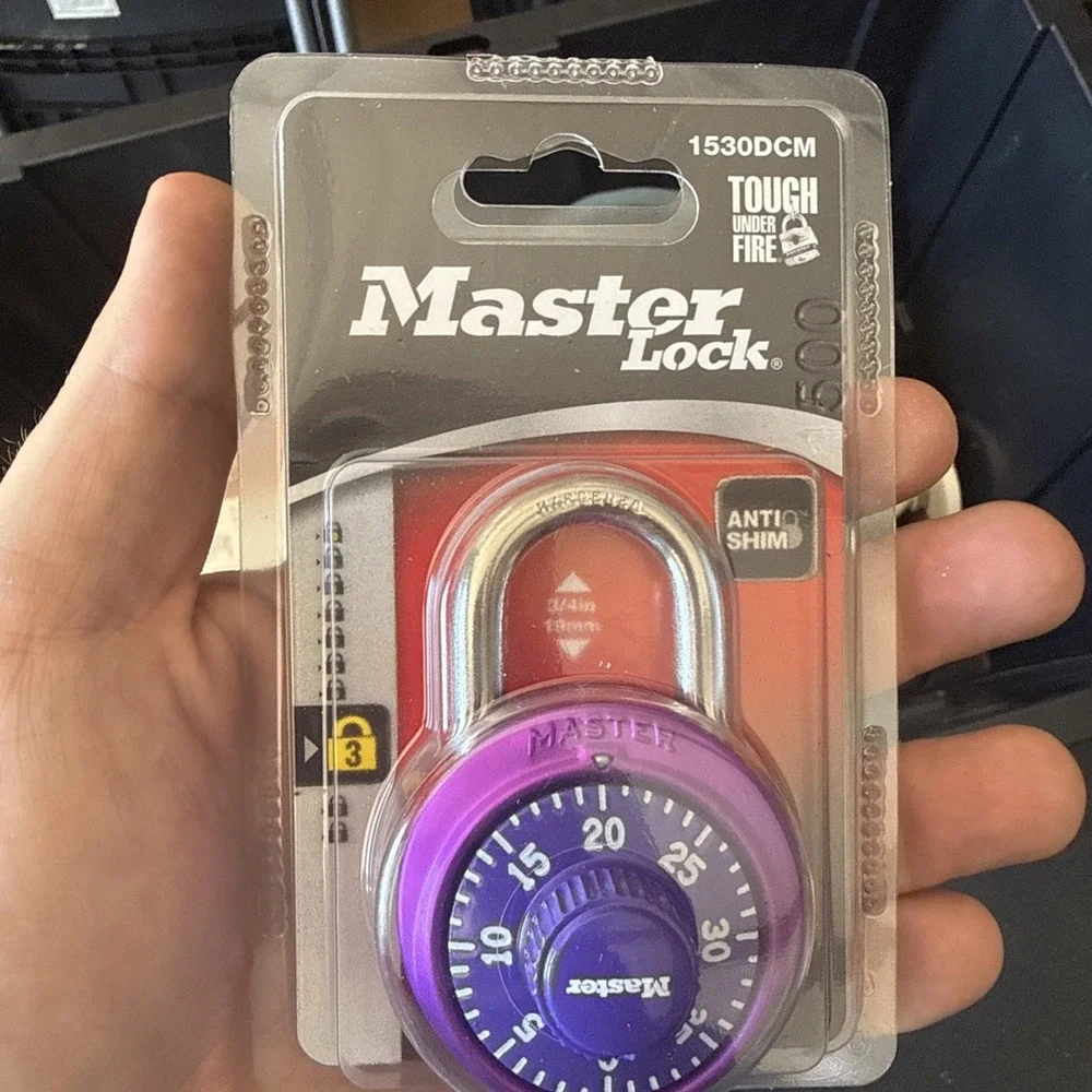 Master Lock 1505DWD Locker School Combination Padlock 1- 7/8